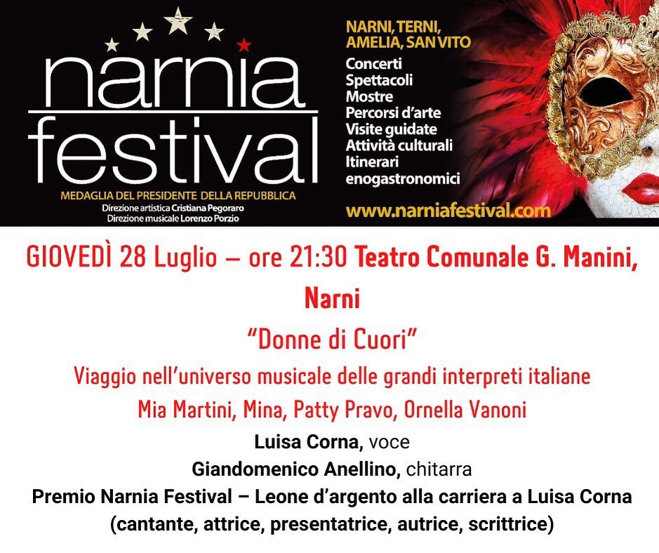 28 LUGLIO 2022 FESTIVAL DI NARNIA TEATRO G .MANINI